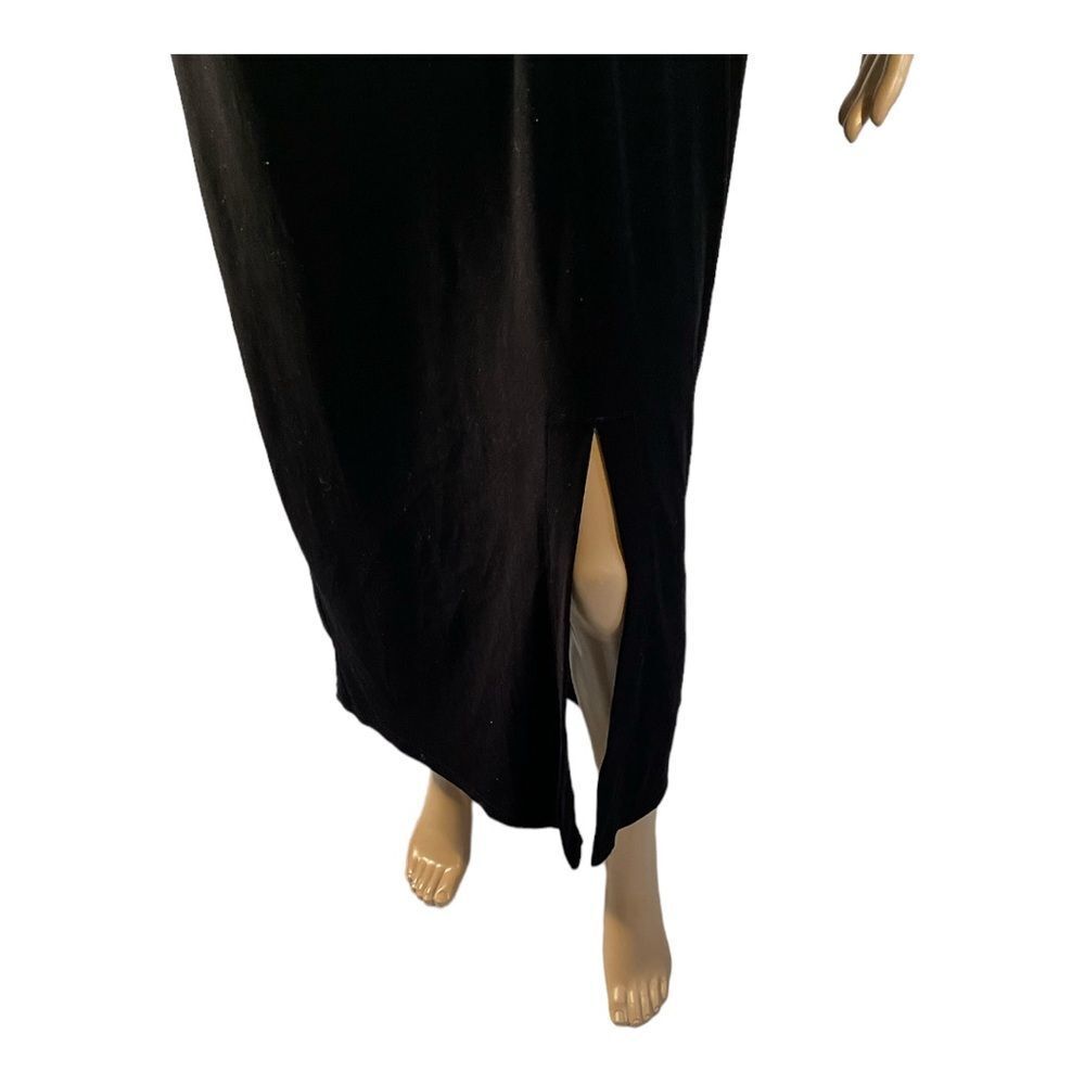 David Wayne Women’s Vintage Black Rhinstone Velvet Evening Gown Dress Size Small - Picture 3 of 10